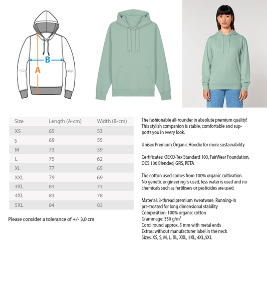 Größentabelle Halloween Hoodie