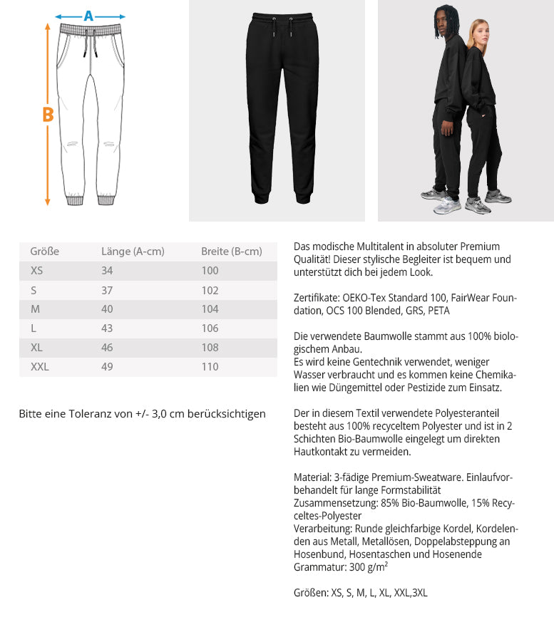 Jogger Größen
