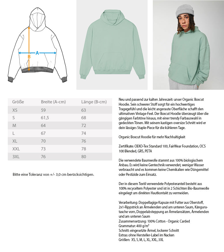 Größen und Materialien Pullover