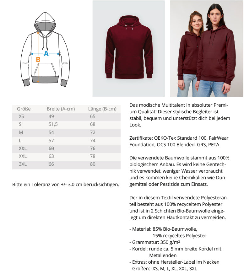 Hoodie Camper Größen