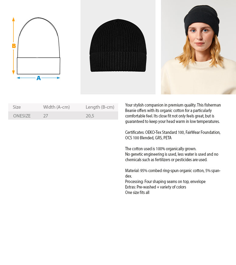 Wintermütze Größentabelle