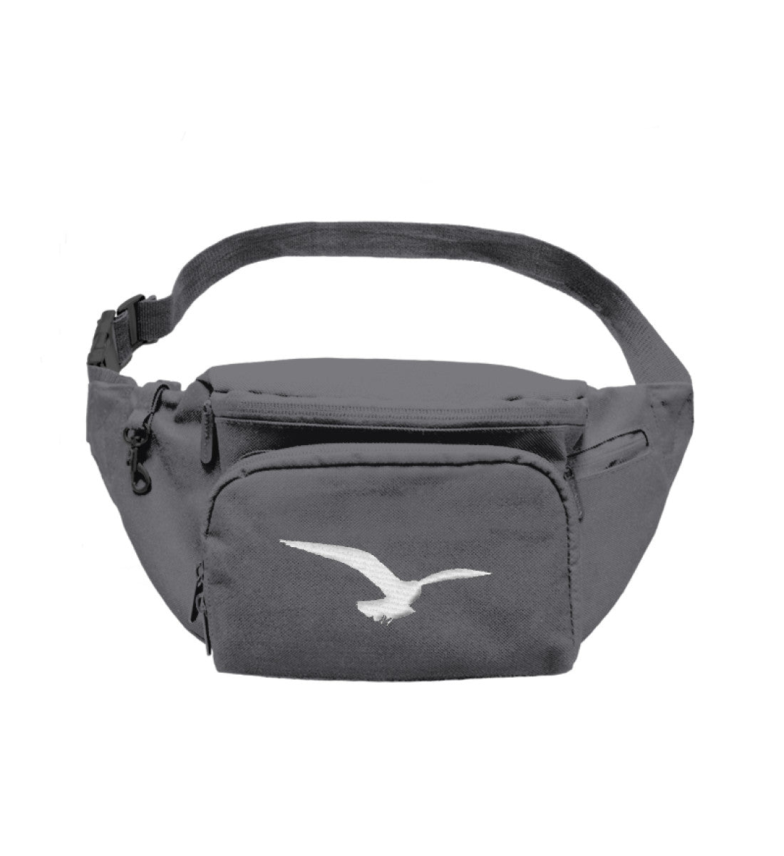 Bauchtasche grau mit Logo