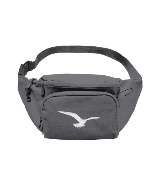 Bauchtasche grau mit Logo