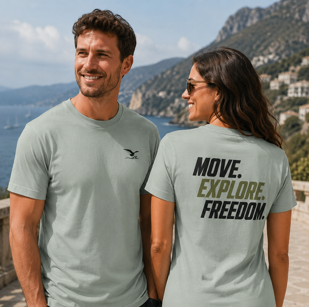 Heavy Oversize T-Shirt - Move.Explore.Freedom