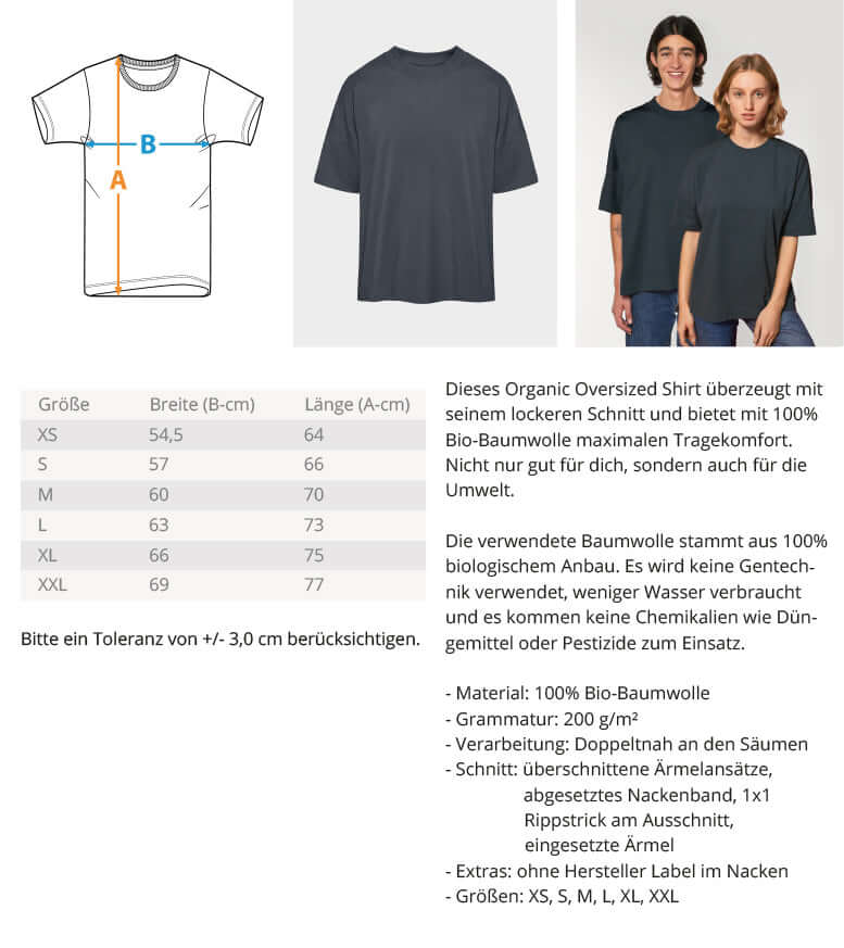 Asien Weltenbummler Briefmarken Shirt Größenangabe