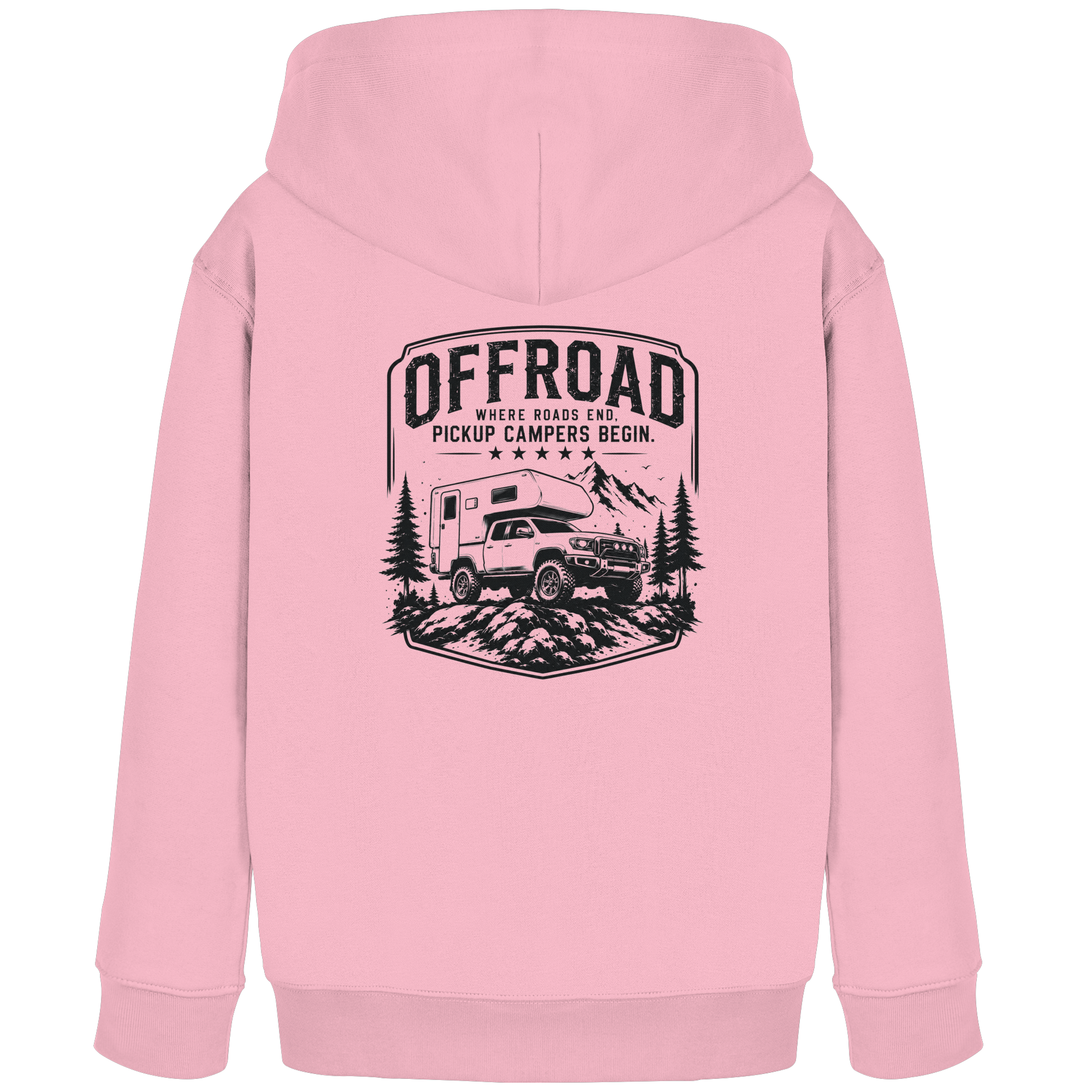 Offroad Camper Kids Hoodie - Where Roads End