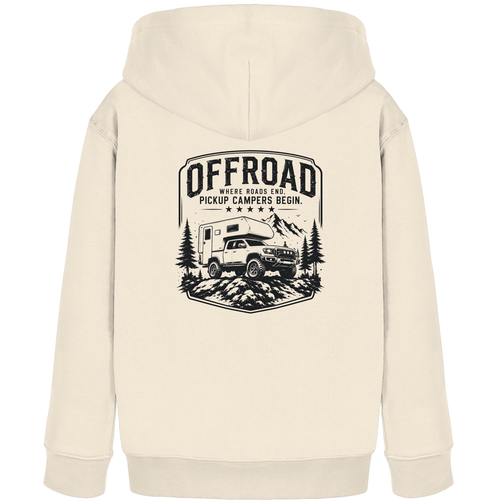 Offroad Camper Kids Hoodie - Where Roads End