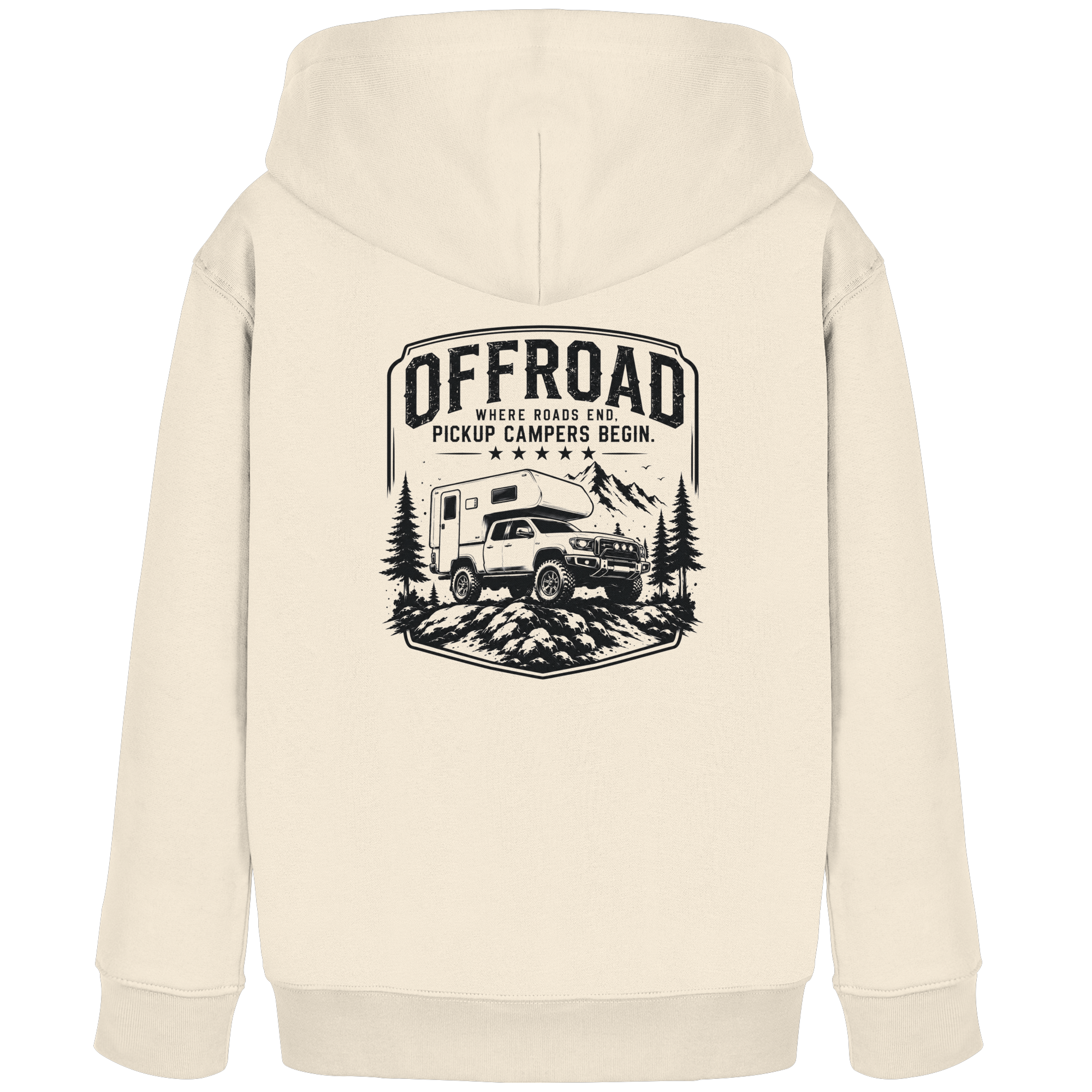 Offroad Camper Kids Hoodie - Where Roads End