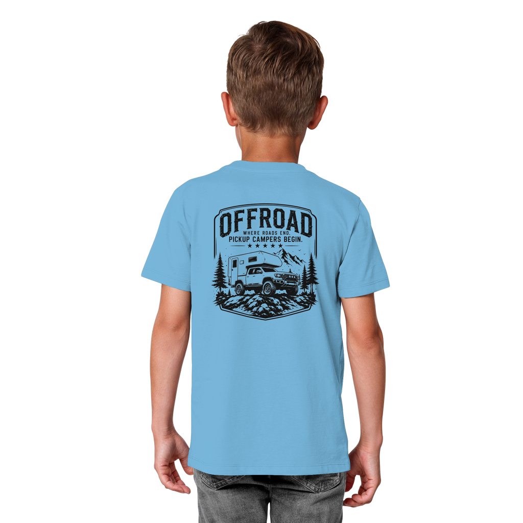 Offroad Camper Kids T-Shirt - Where Roads End