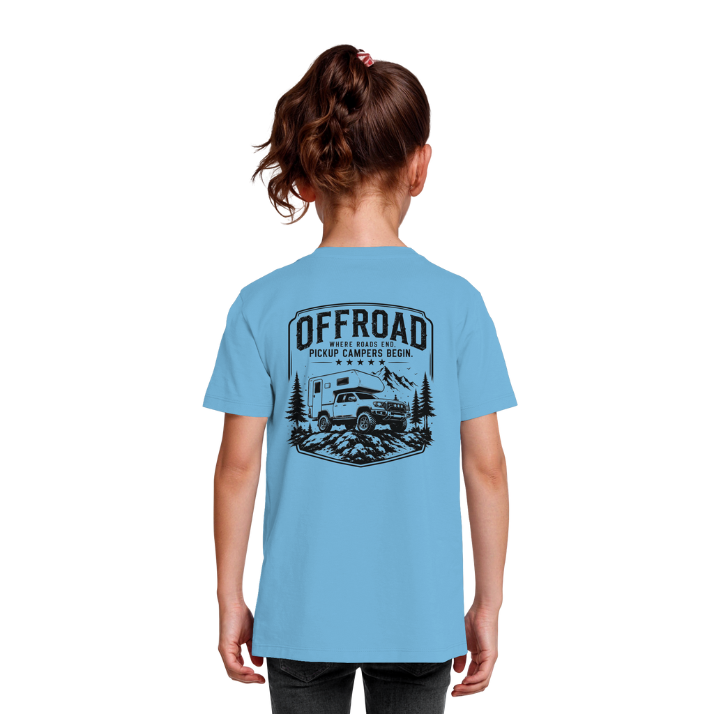 Offroad Camper Kids T-Shirt - Where Roads End