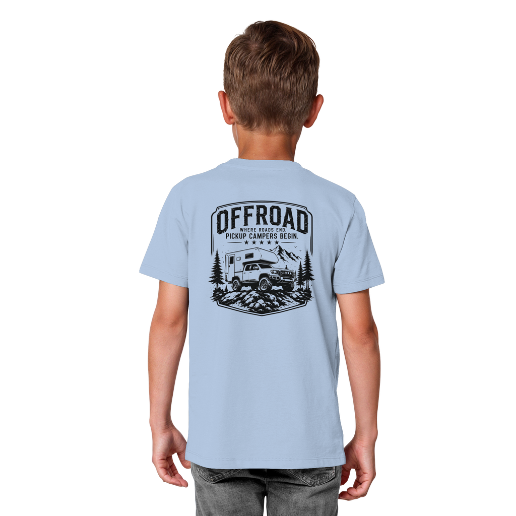 Offroad Camper Kids T-Shirt - Where Roads End