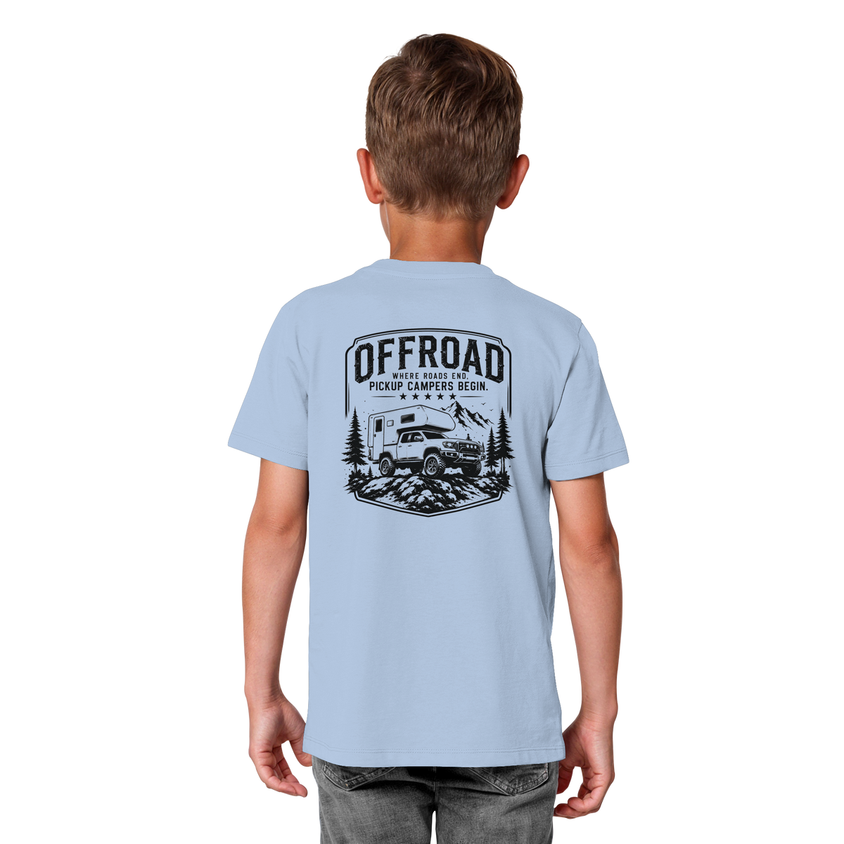 Offroad Camper Kids T-Shirt - Where Roads End