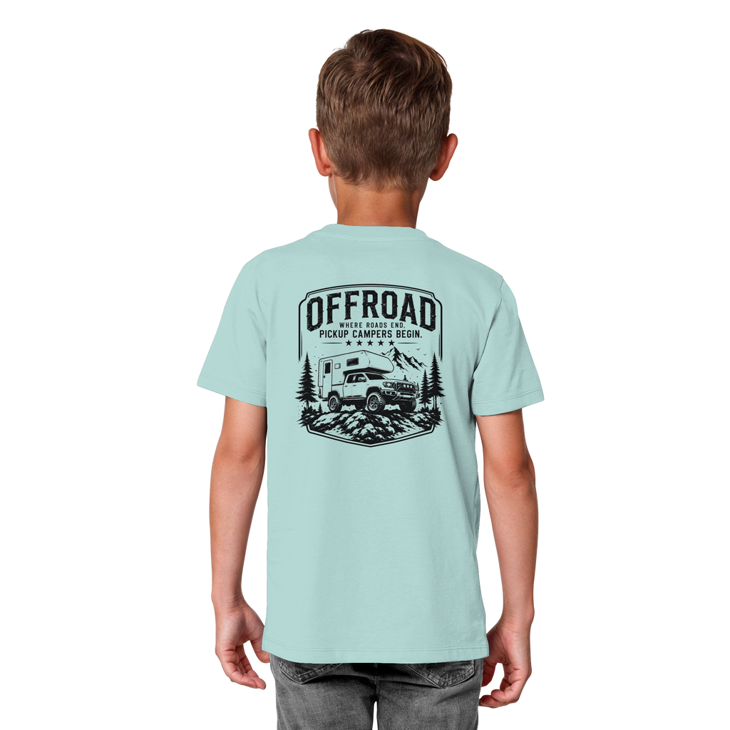 Offroad Camper Kids T-Shirt - Where Roads End