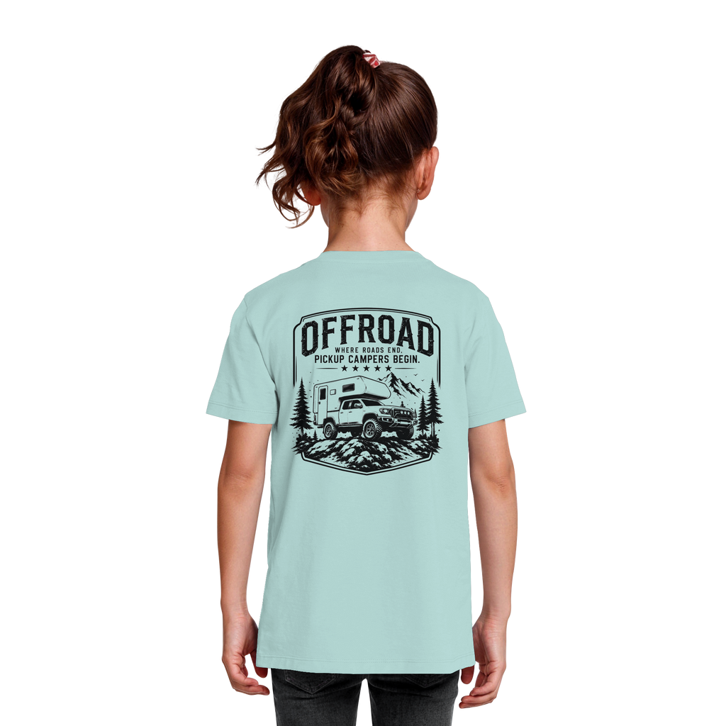 Offroad Camper Kids T-Shirt - Where Roads End