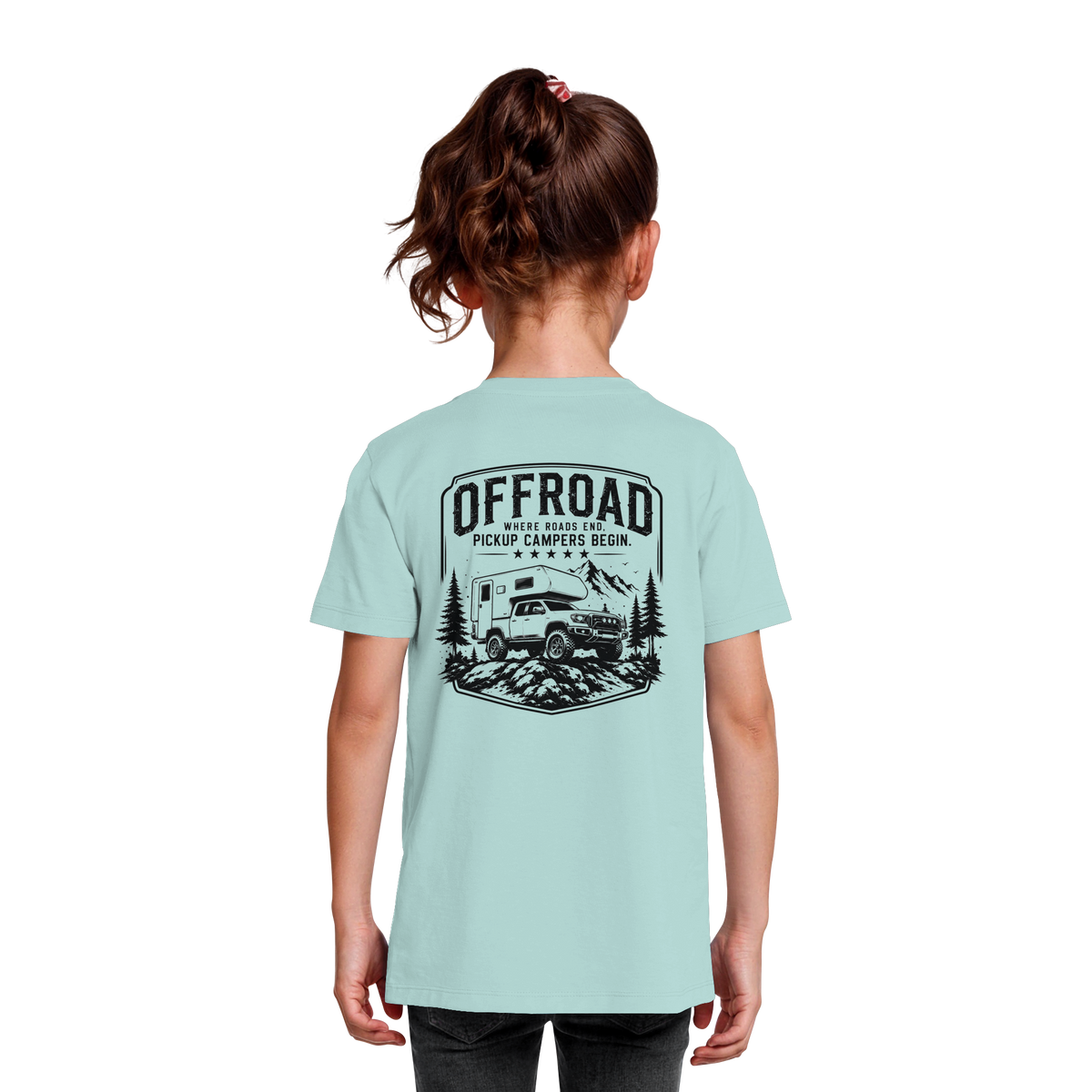 Offroad Camper Kids T-Shirt - Where Roads End