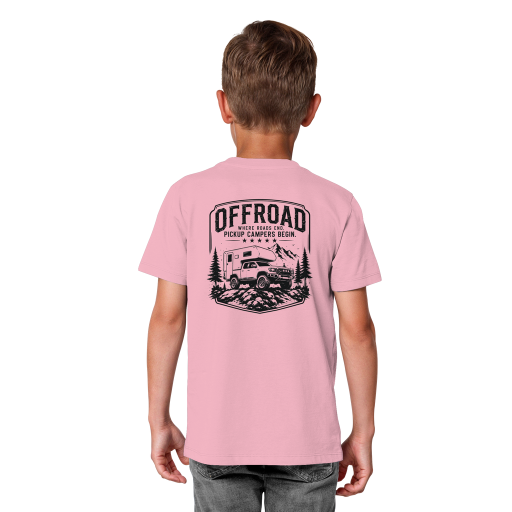 Offroad Camper Kids T-Shirt - Where Roads End