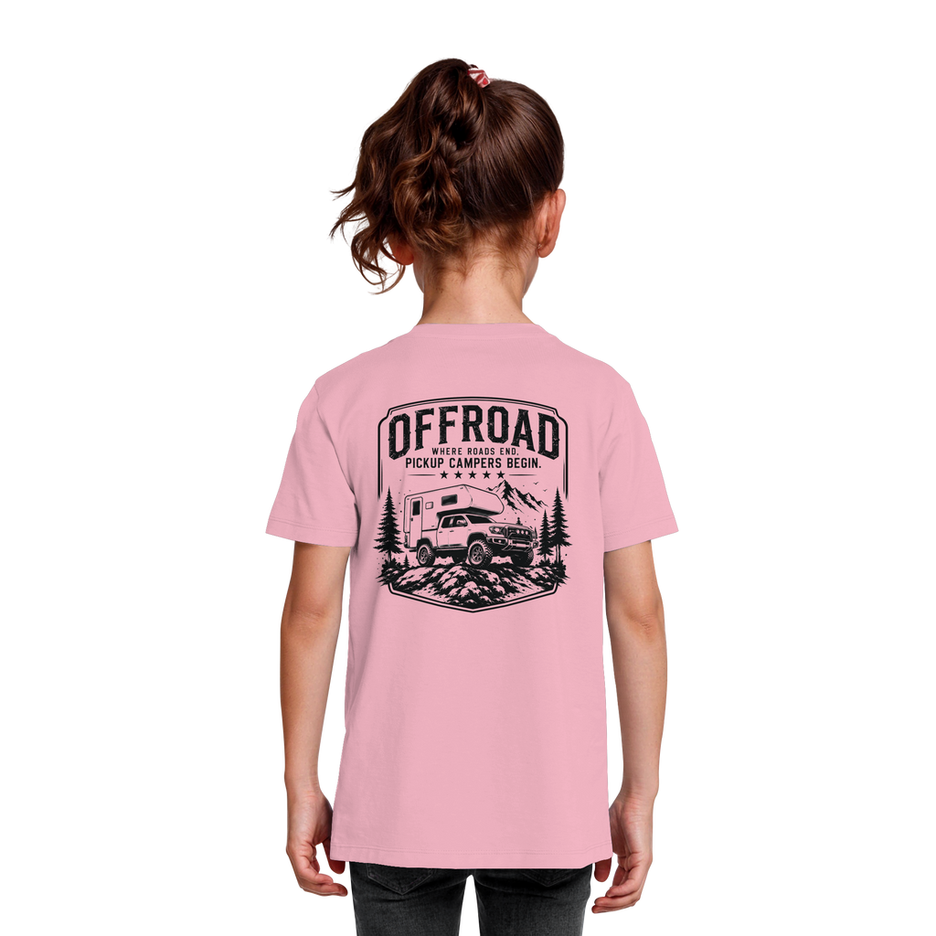 Offroad Camper Kids T-Shirt - Where Roads End