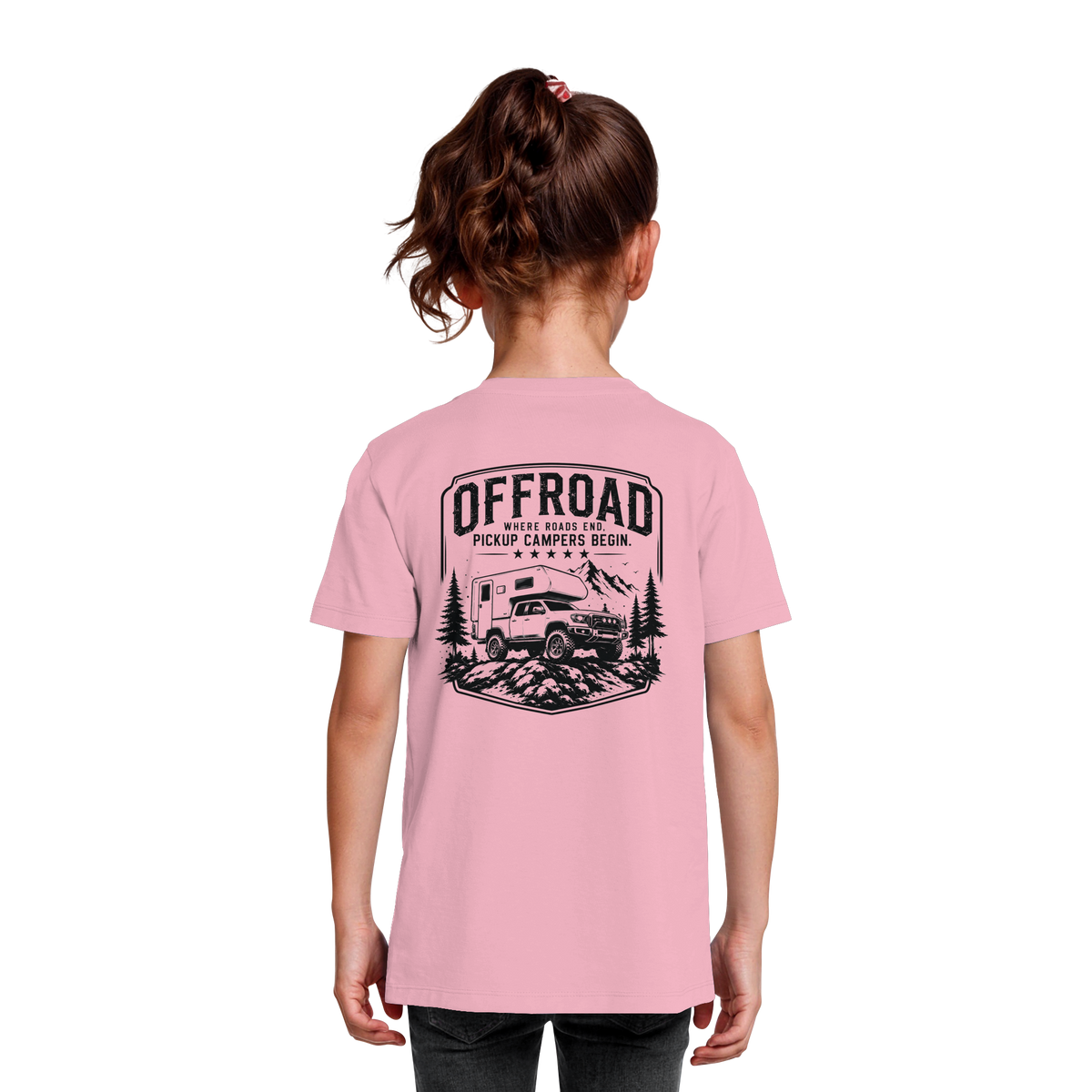 Offroad Camper Kids T-Shirt - Where Roads End