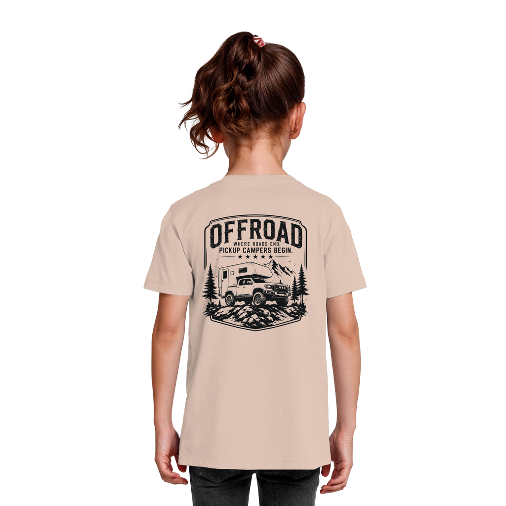 Offroad Camper Kids T-Shirt - Where Roads End