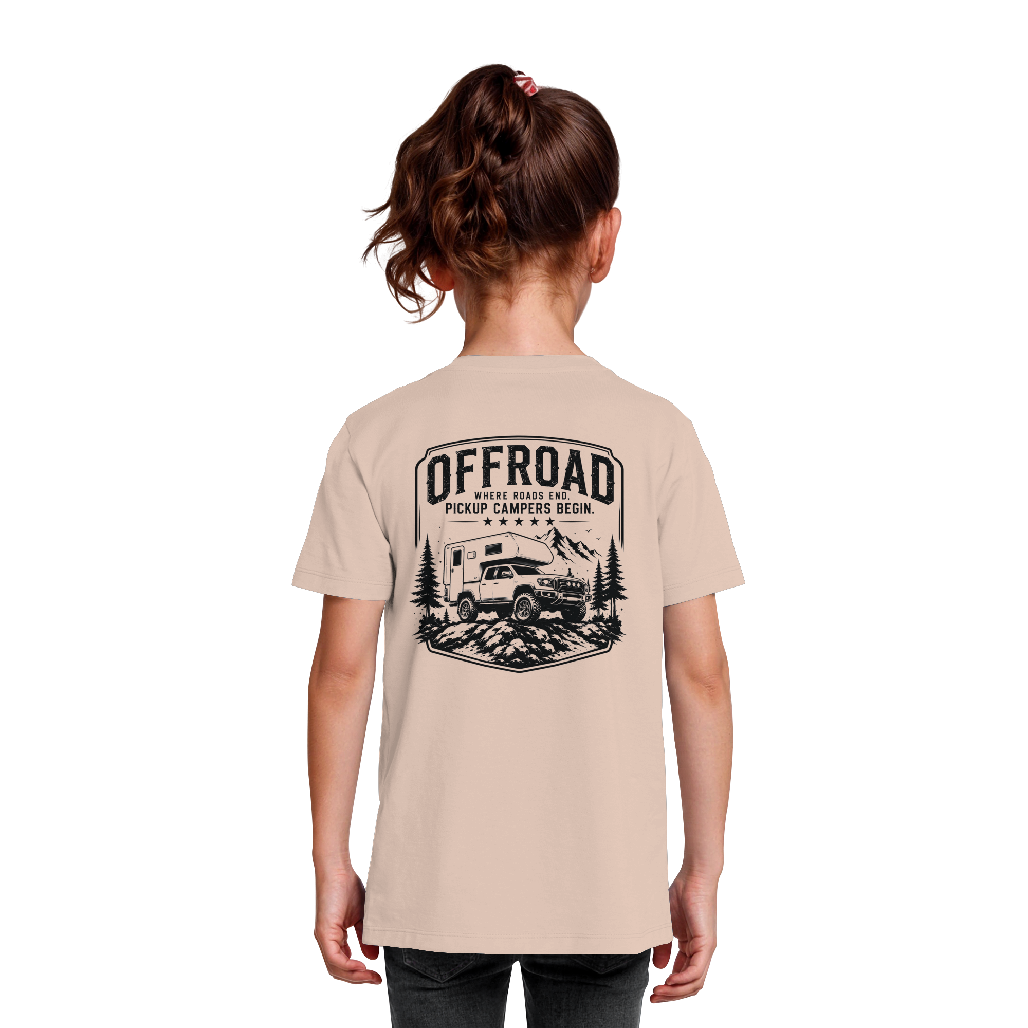 Offroad Camper Kids T-Shirt - Where Roads End