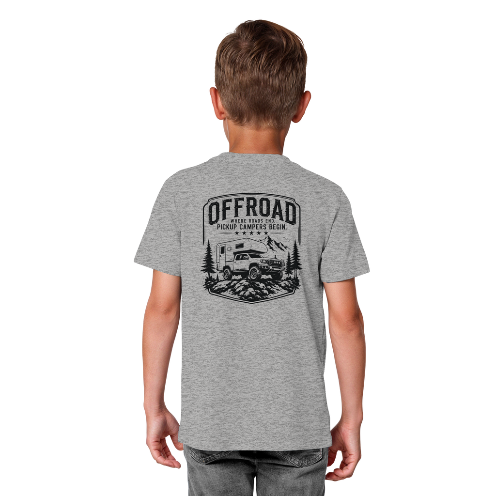 Offroad Camper Kids T-Shirt - Where Roads End