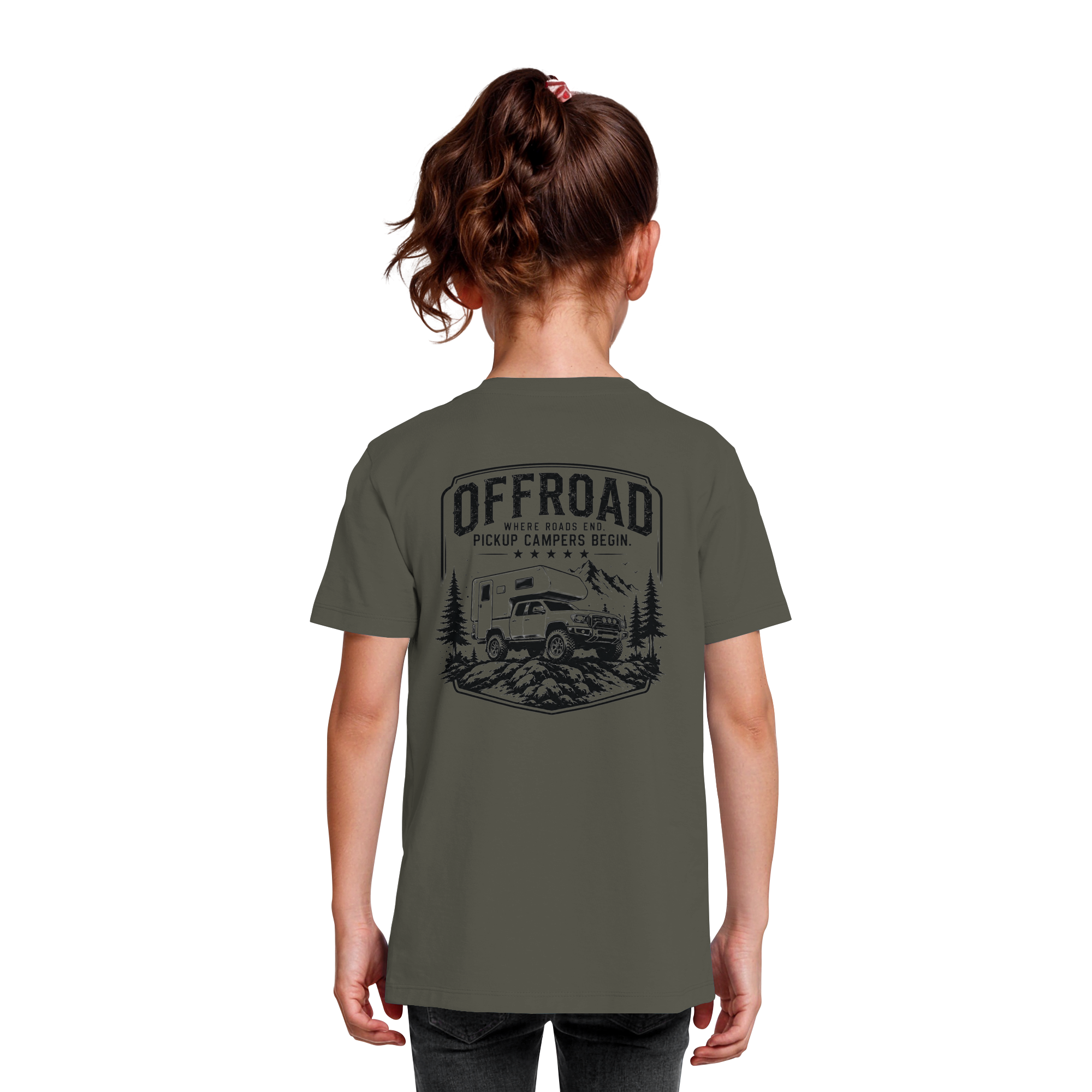Offroad Camper Kids T-Shirt - Where Roads End