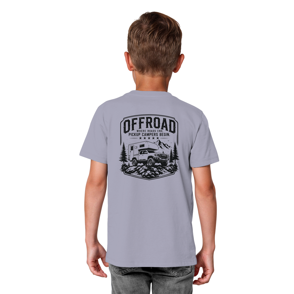 Offroad Camper Kids T-Shirt - Where Roads End