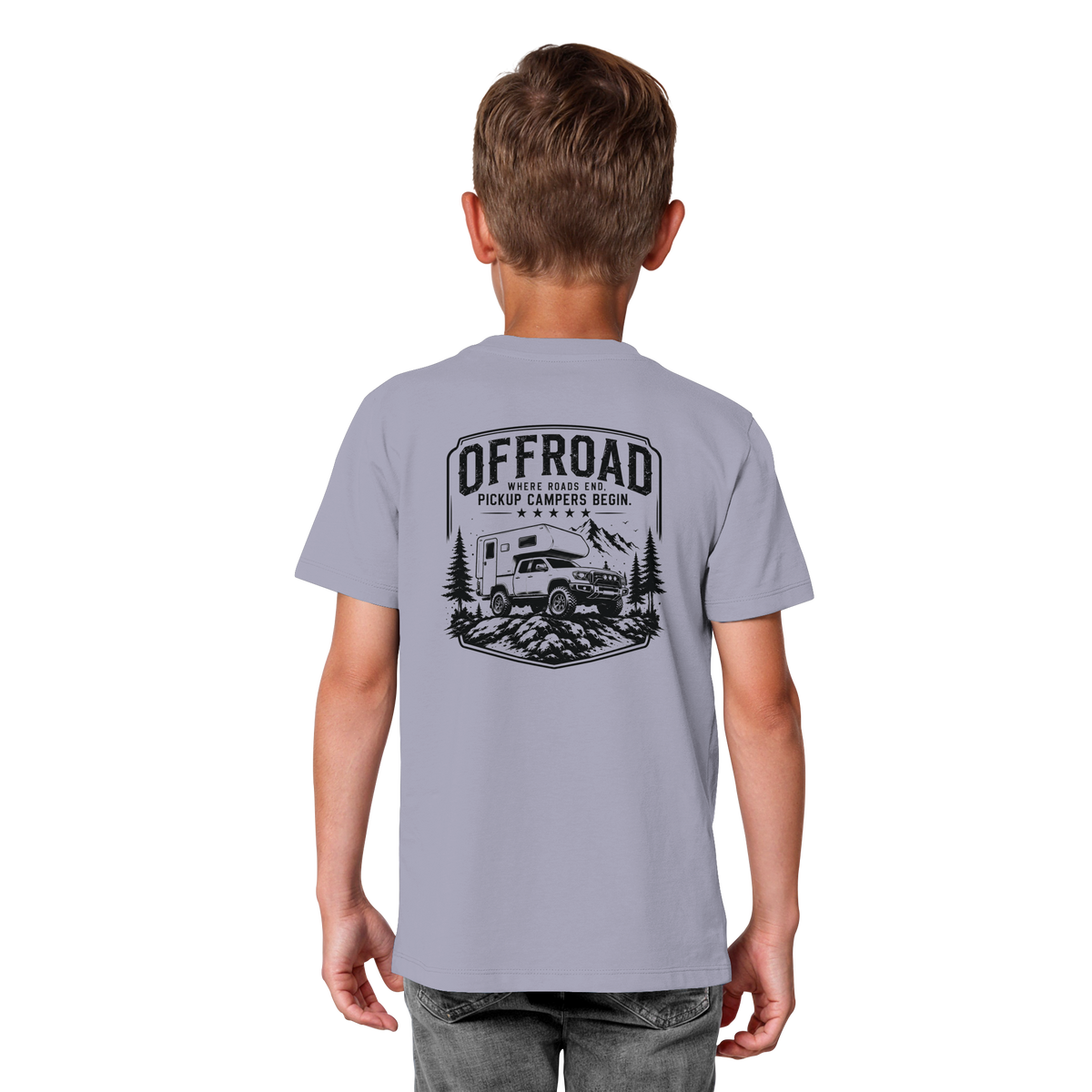 Offroad Camper Kids T-Shirt - Where Roads End