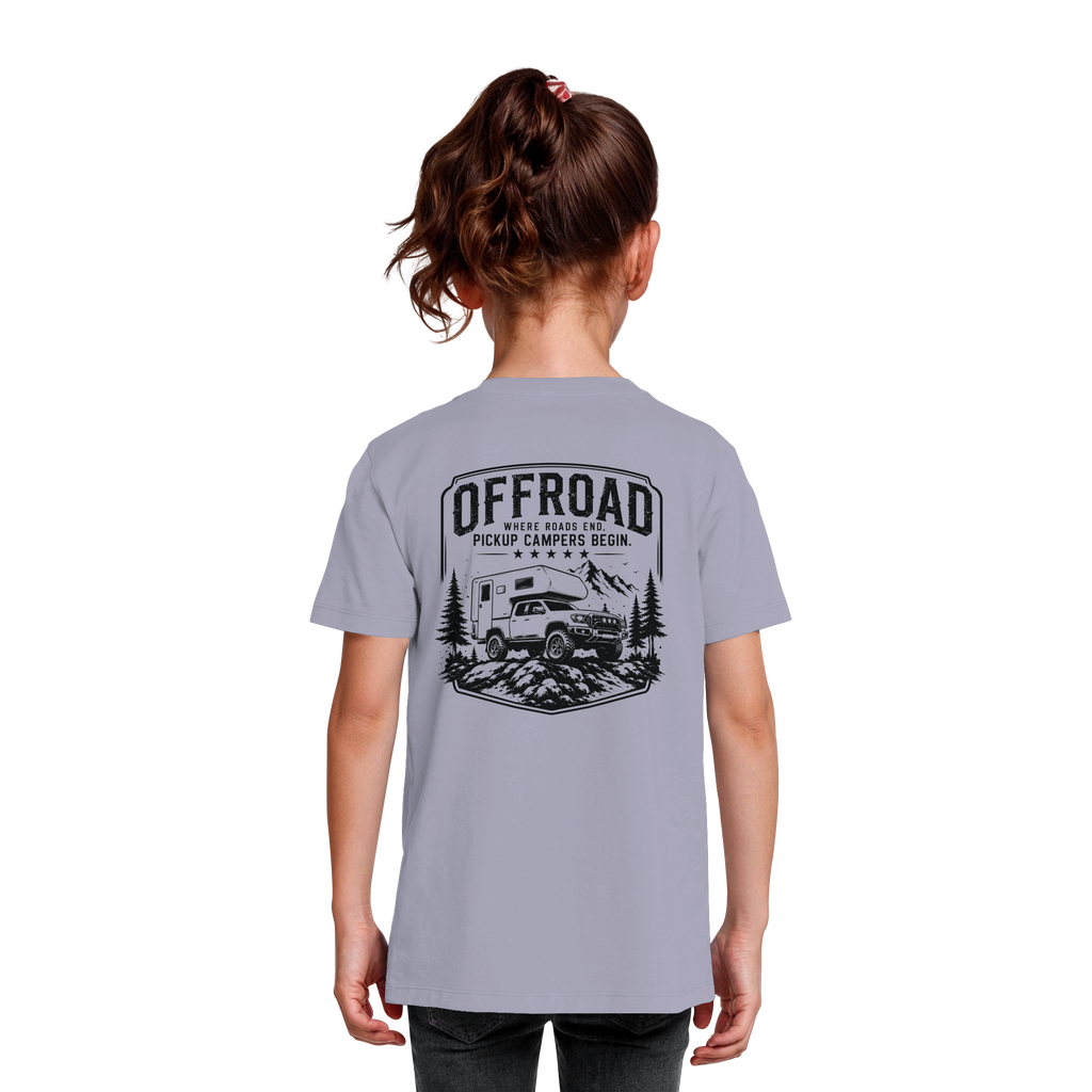 Offroad Camper Kids T-Shirt - Where Roads End