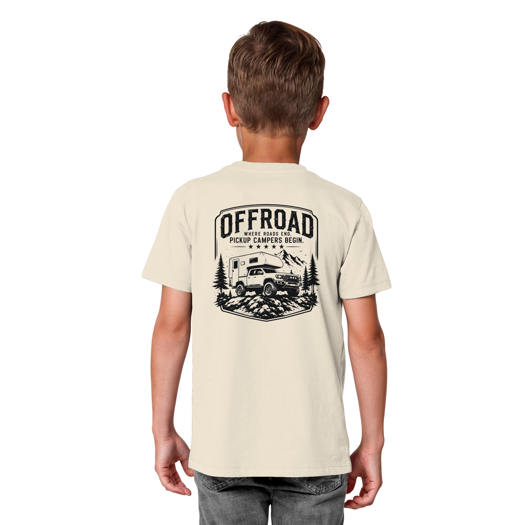 Offroad Camper Kids T-Shirt - Where Roads End