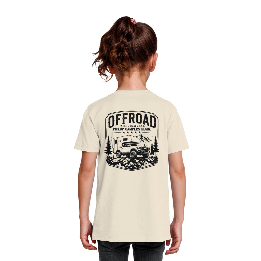 Offroad Camper Kids T-Shirt - Where Roads End