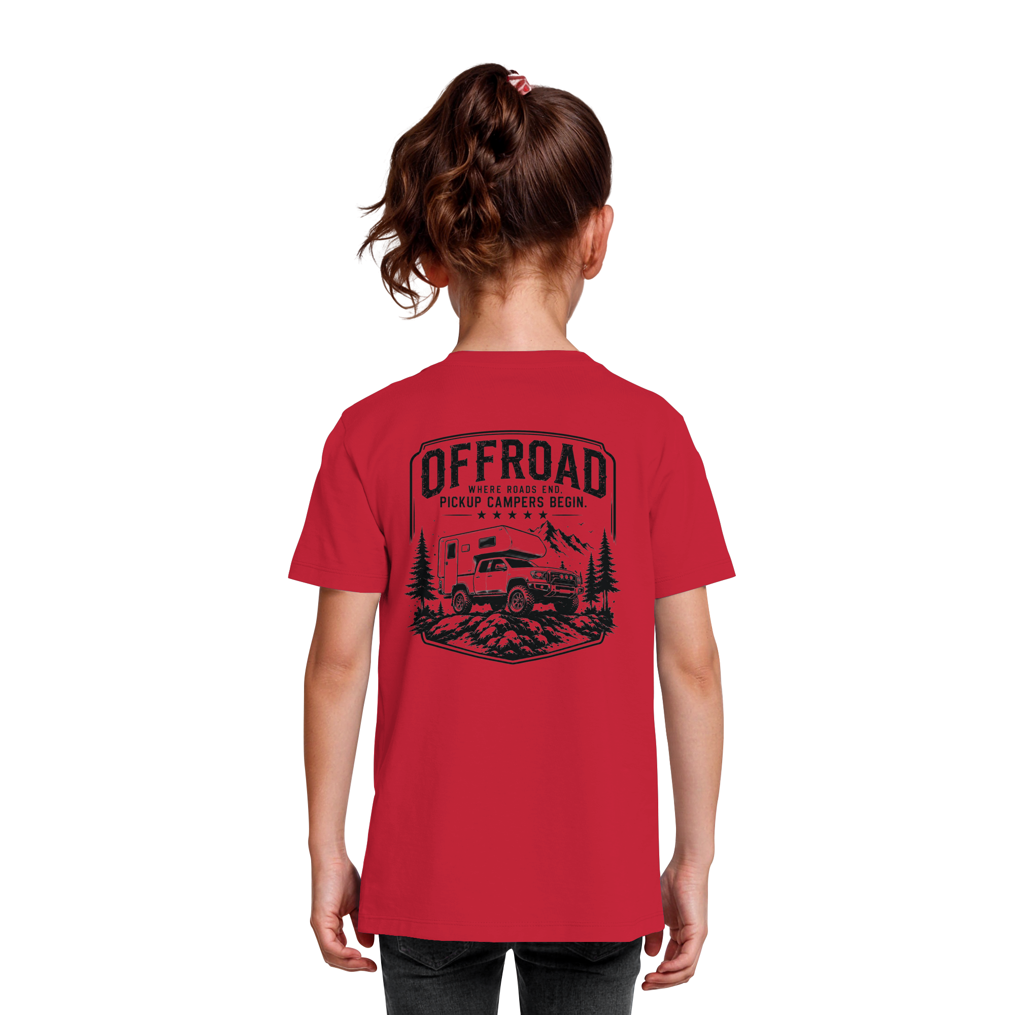 Offroad Camper Kids T-Shirt - Where Roads End