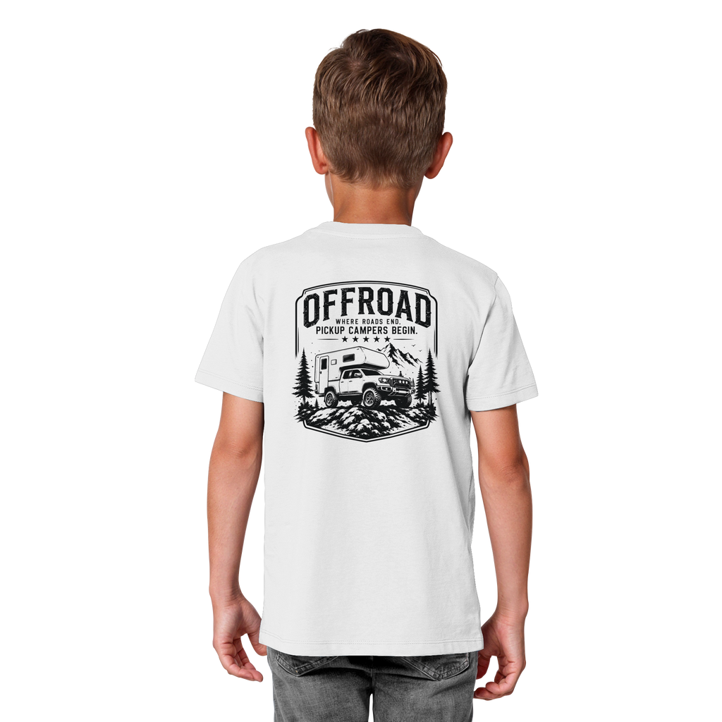 Offroad Camper Kids T-Shirt - Where Roads End
