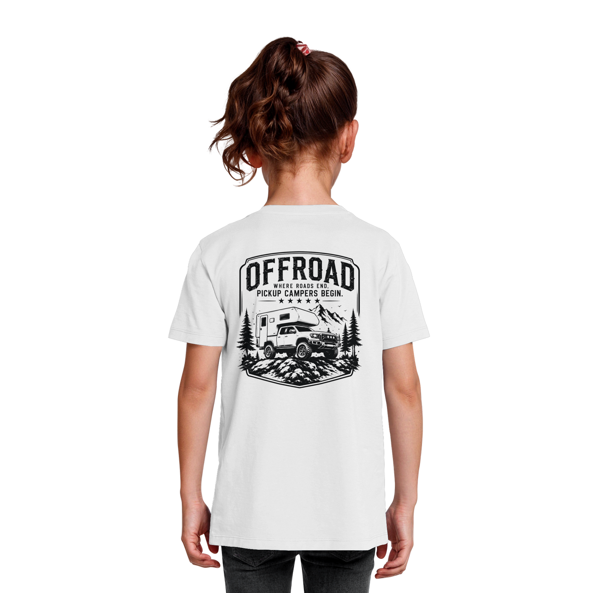 Offroad Camper Kids T-Shirt - Where Roads End