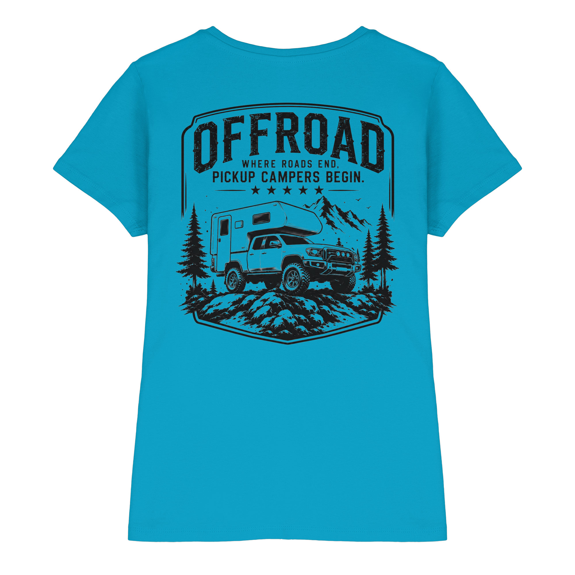 Offroad Camper Damen Shirt - Where Roads End
