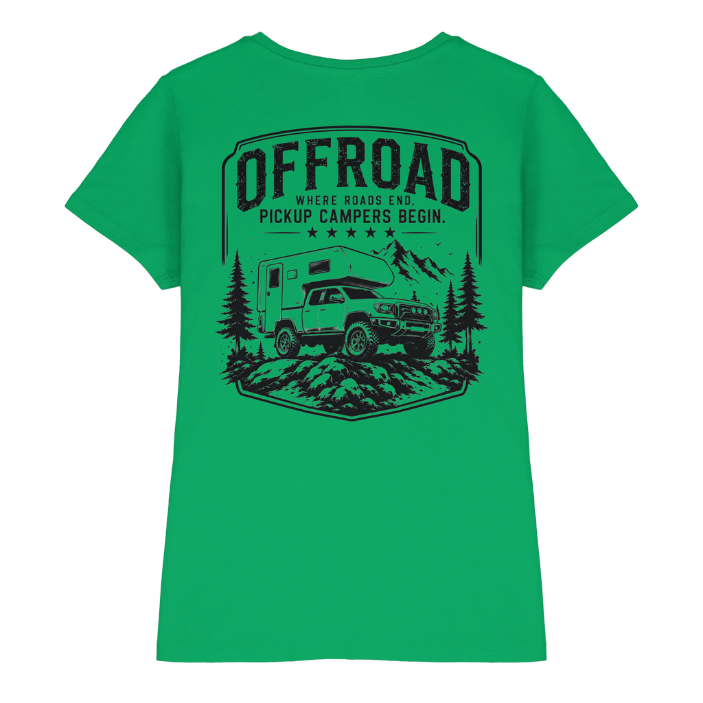 Offroad Camper Damen Shirt - Where Roads End