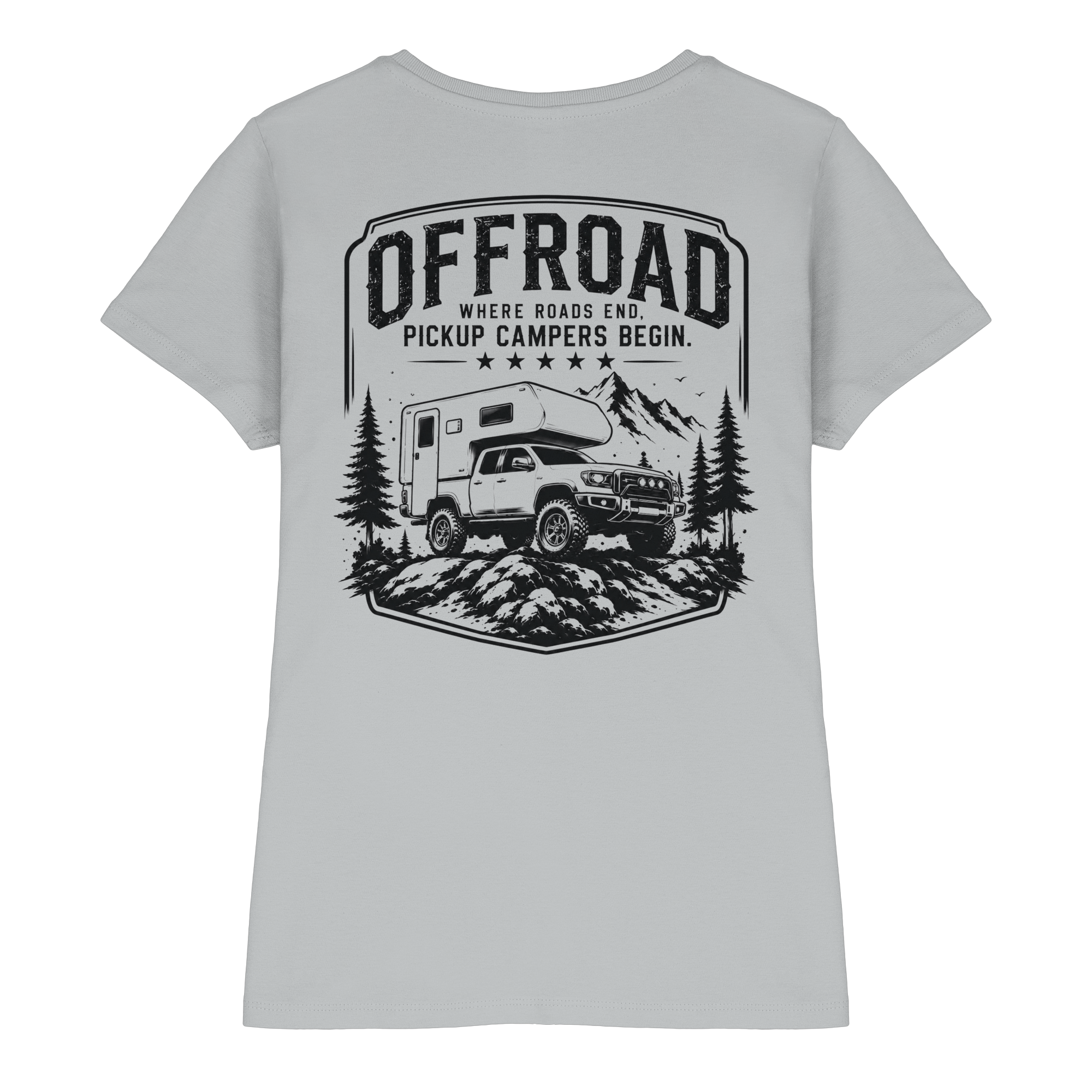 Offroad Camper Damen Shirt - Where Roads End