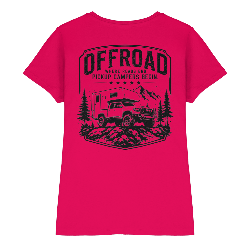 Offroad Camper Damen Shirt - Where Roads End