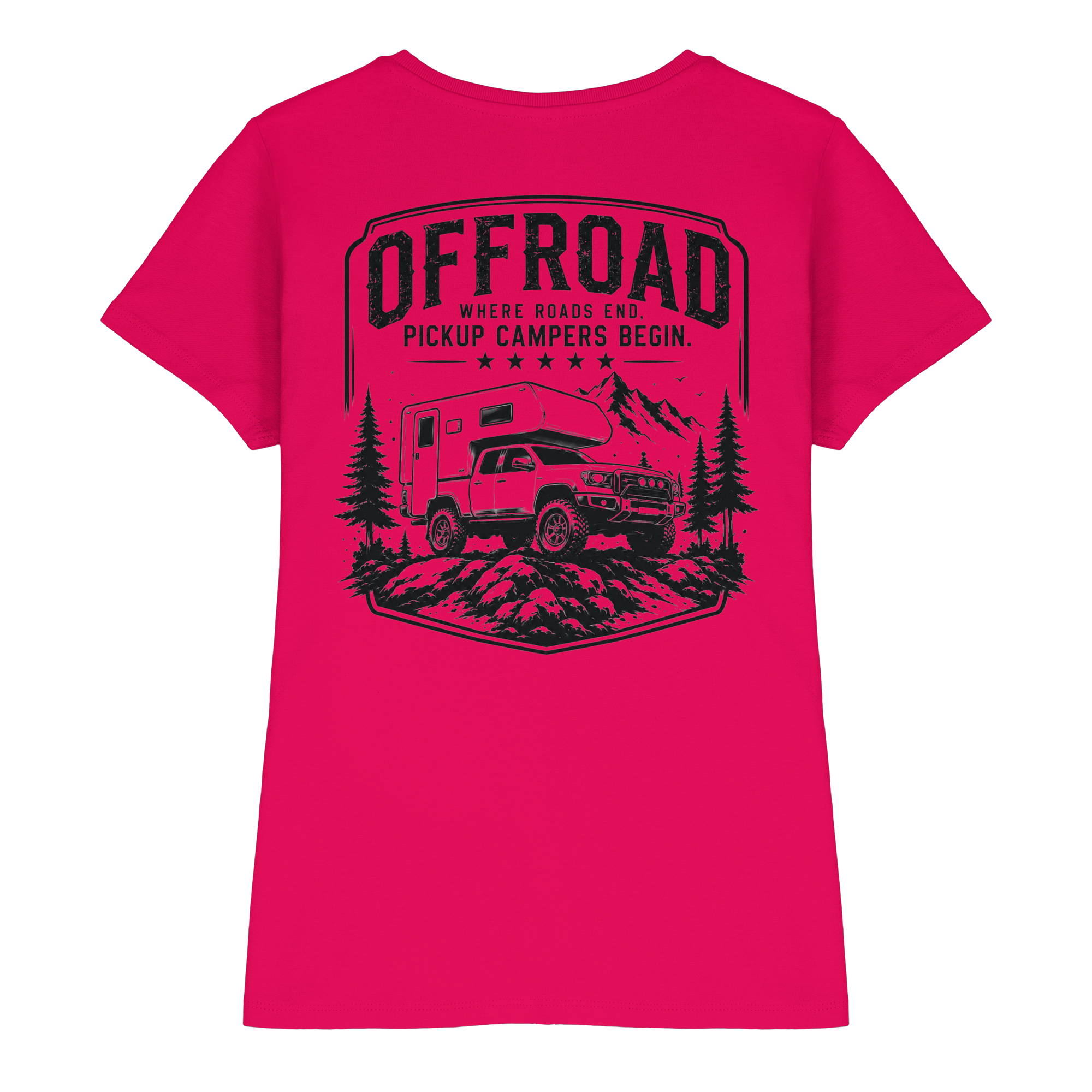 Offroad Camper Damen Shirt - Where Roads End