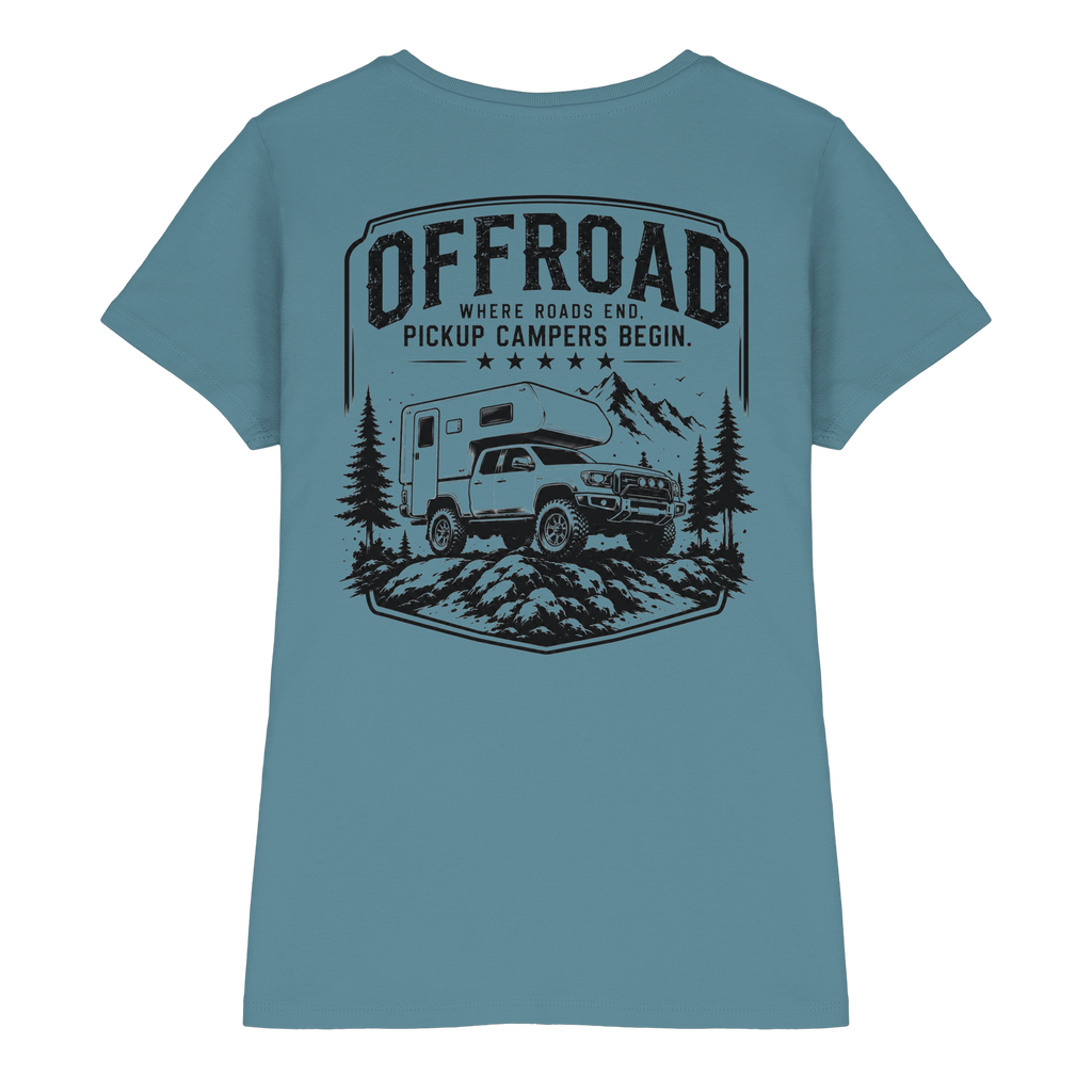 Offroad Camper Damen Shirt - Where Roads End