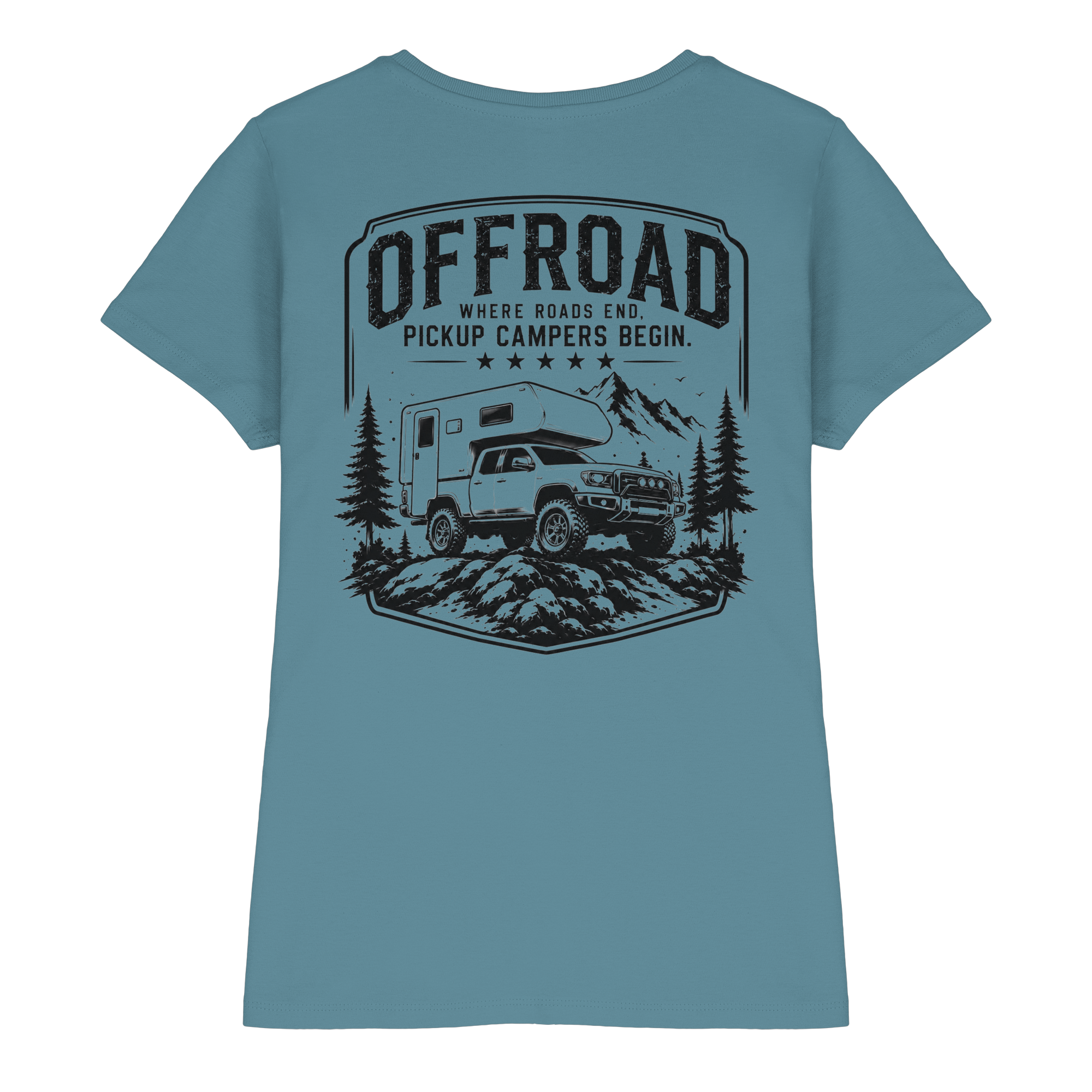 Offroad Camper Damen Shirt - Where Roads End