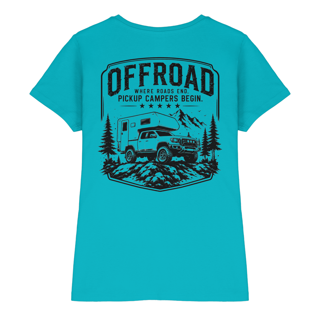 Offroad Camper Damen Shirt - Where Roads End