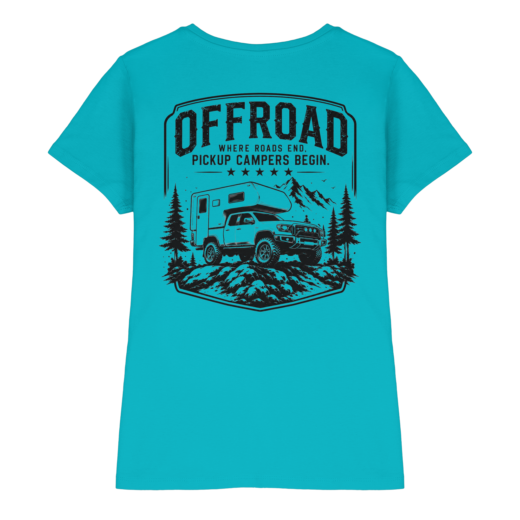 Offroad Camper Damen Shirt - Where Roads End