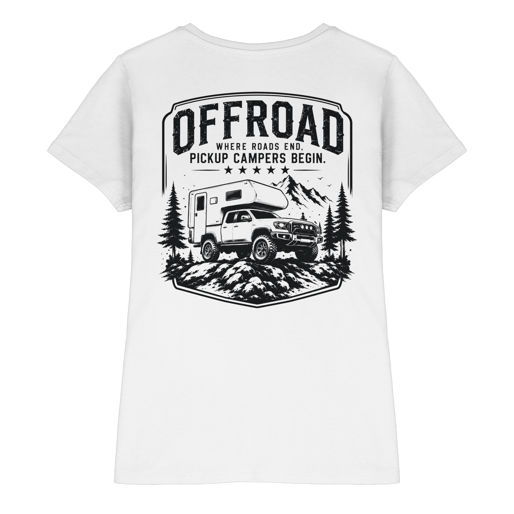 Offroad Camper Damen Shirt - Where Roads End