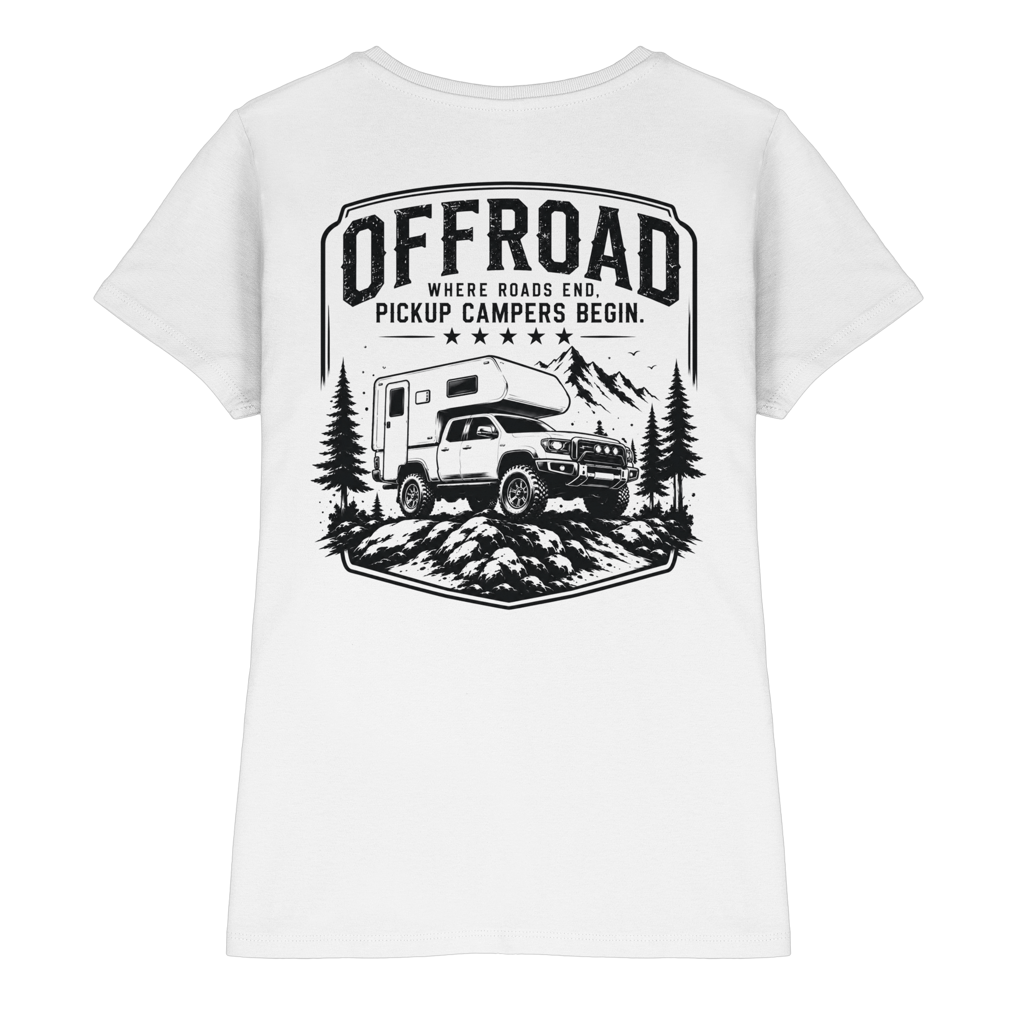 Offroad Camper Damen Shirt - Where Roads End