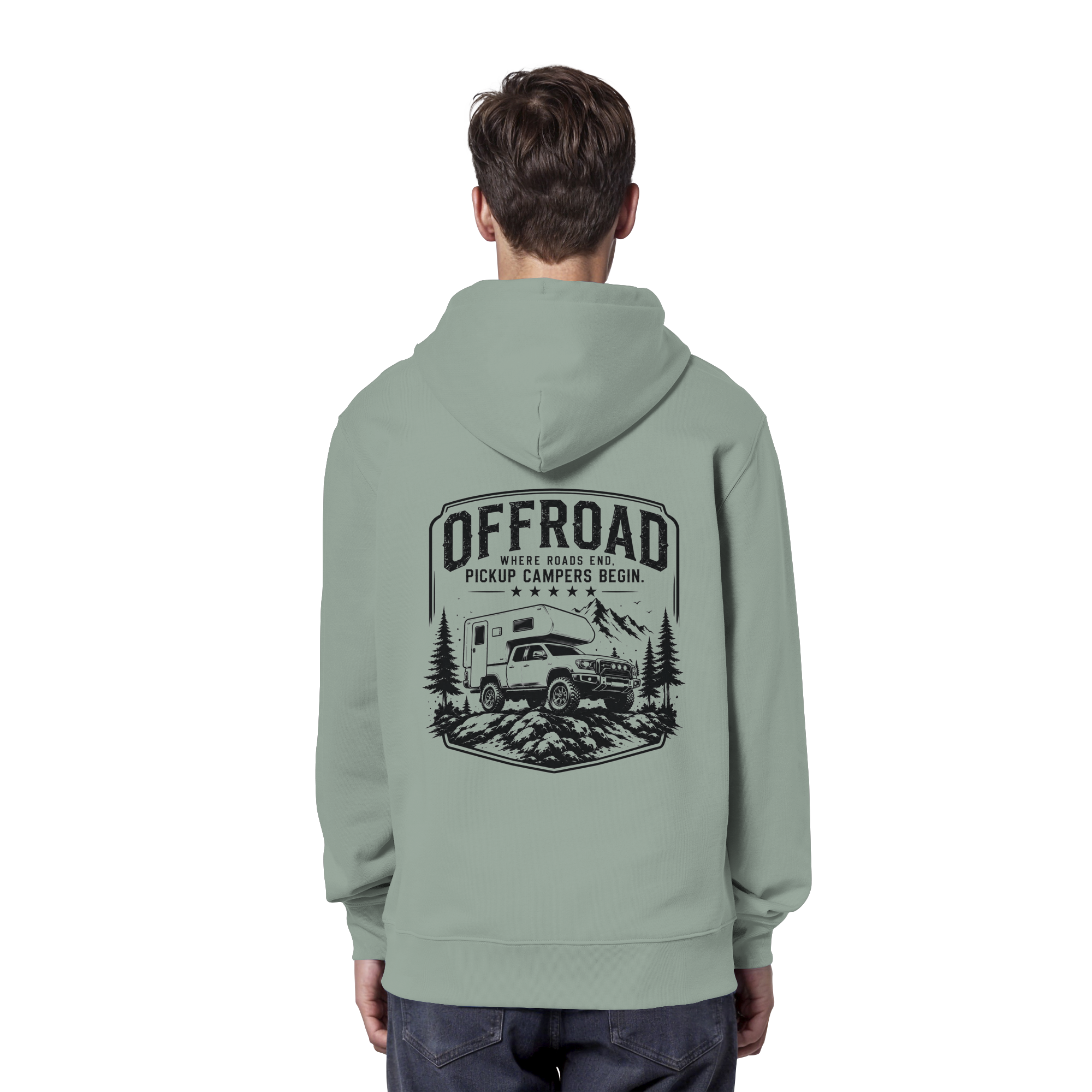 Offroad Camper Unisex Hoodie - Where Roads End