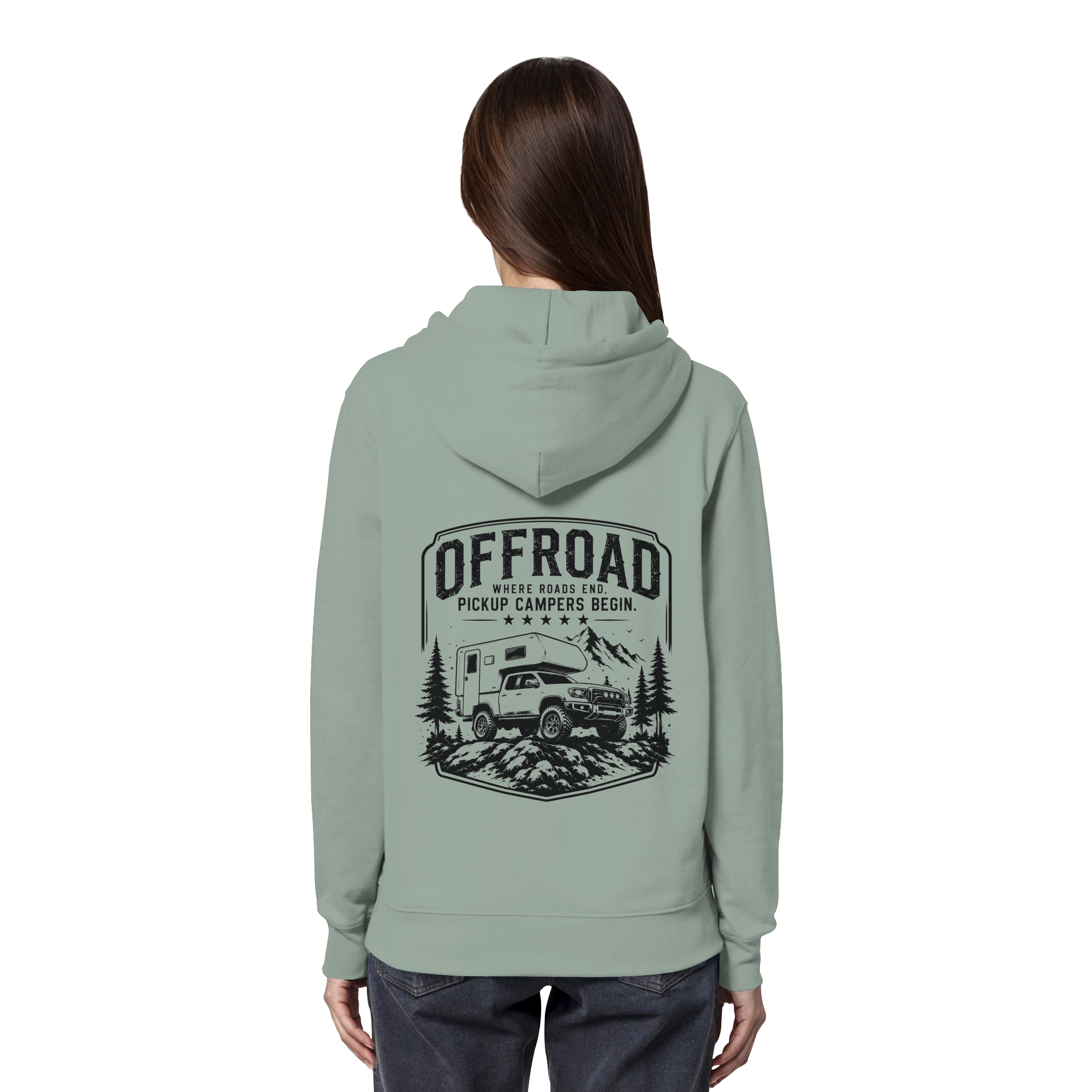 Offroad Camper Unisex Hoodie - Where Roads End