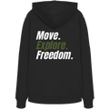 Unisex Hoodie mit Backprint - Move.Explore.Freedom