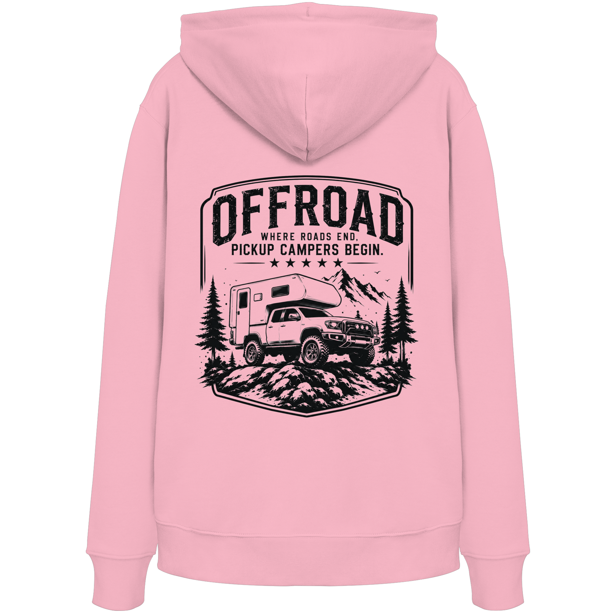 Offroad Camper Unisex Hoodie - Where Roads End