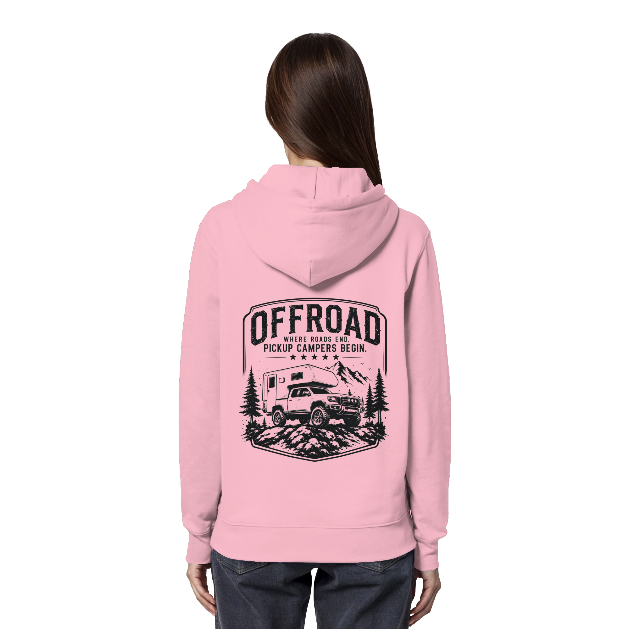 Offroad Camper Unisex Hoodie - Where Roads End